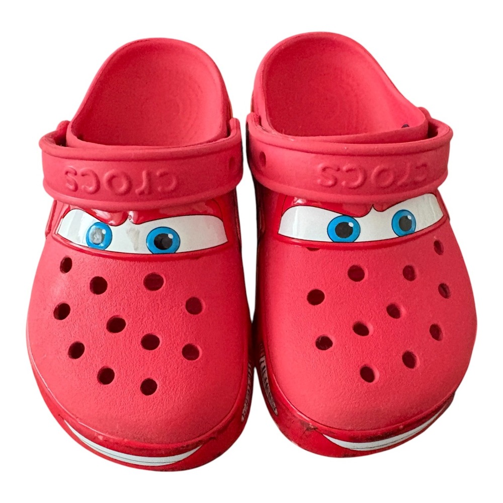 Crocs Kids Disney Pixar Cars Lightning McQueen Red Clogs Shoes J1 204116